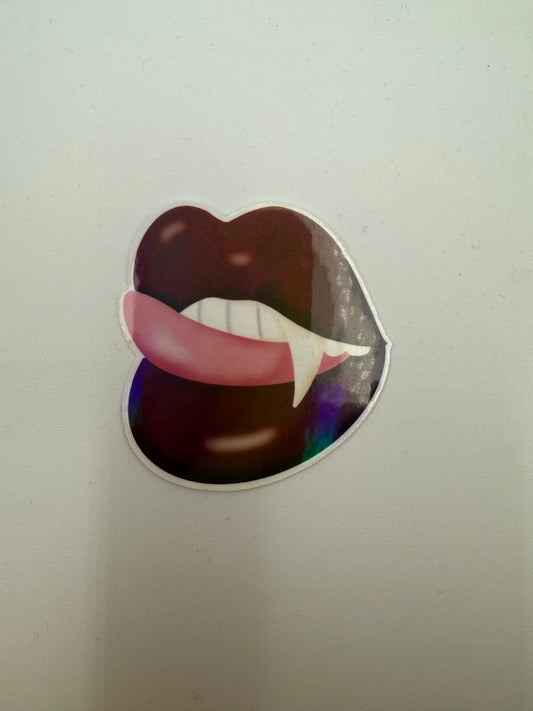 Vampire Smile Sticker F13