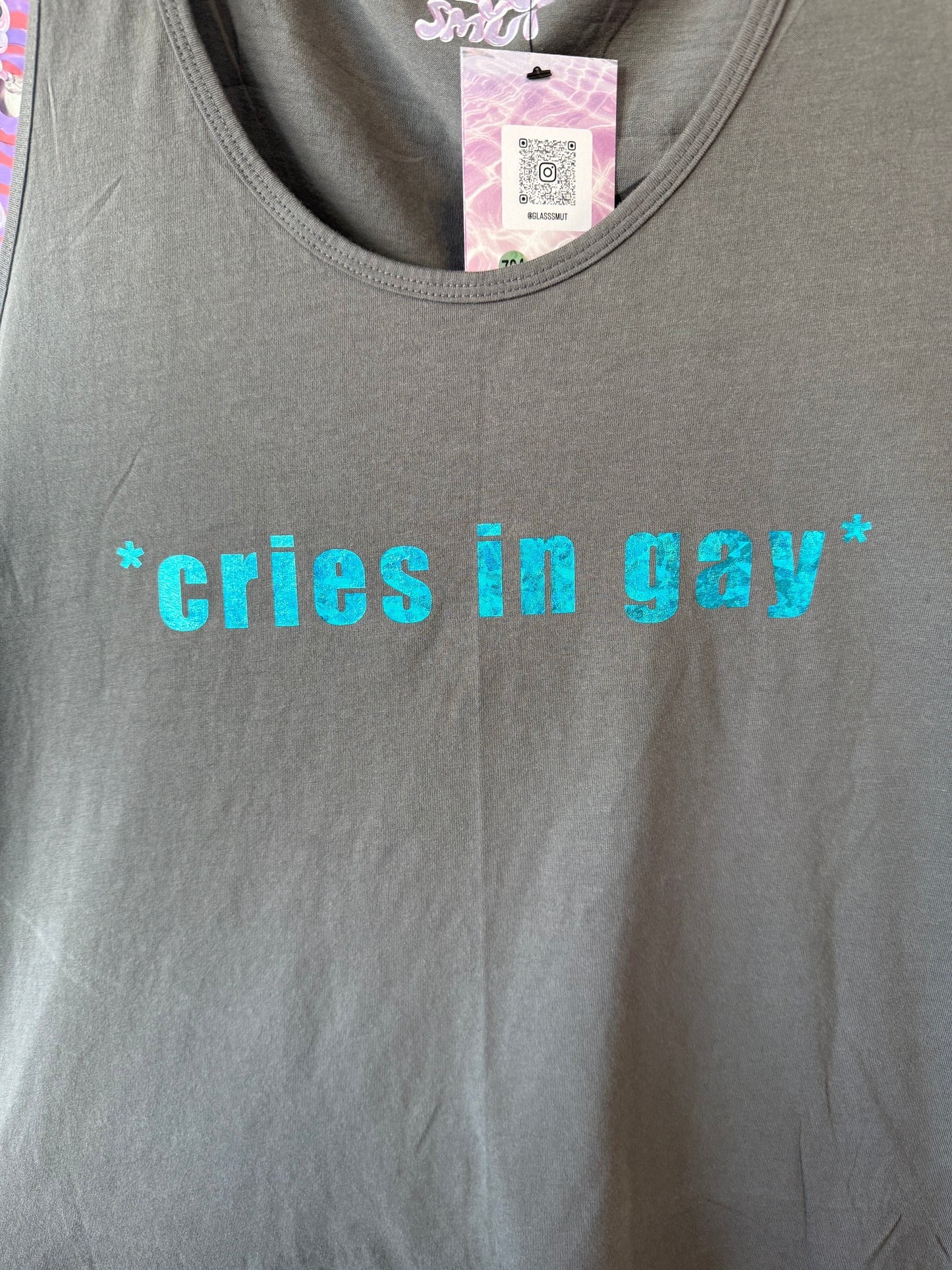 #704 - *Cries in Gay* Tanktop XXL
