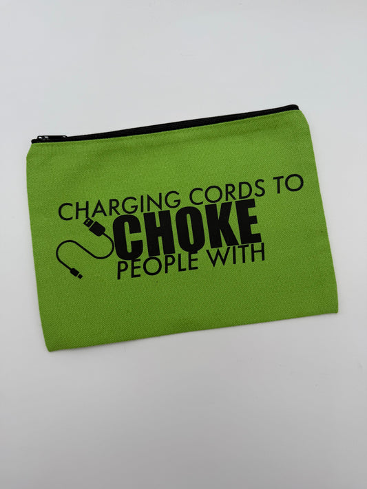 #190 - Choke People Green Lg Pouch