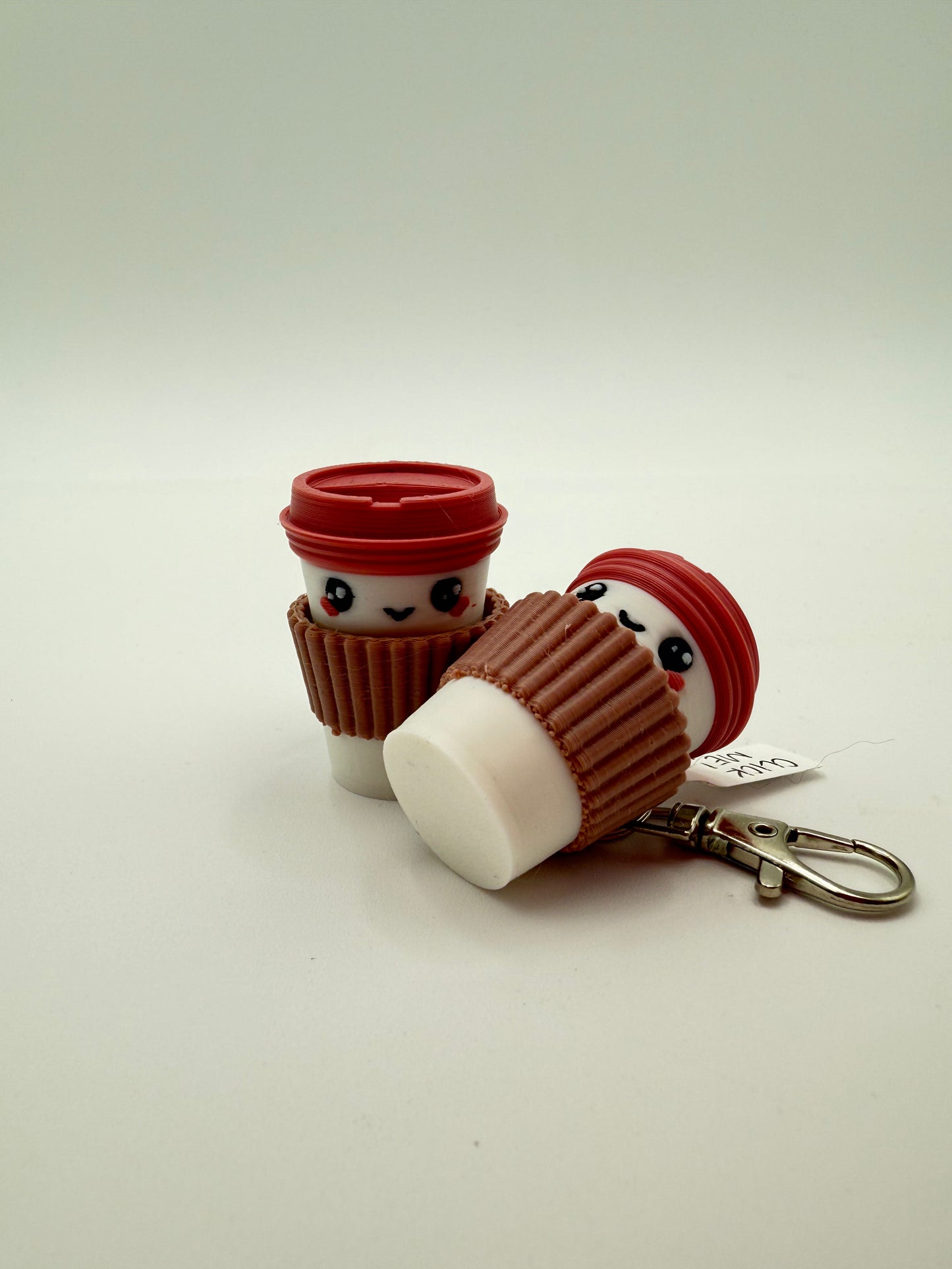 Coffee Cup Clicker Keychains