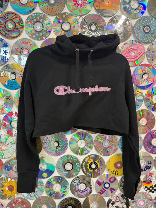 #858 - Champion Crop Hoodie - M