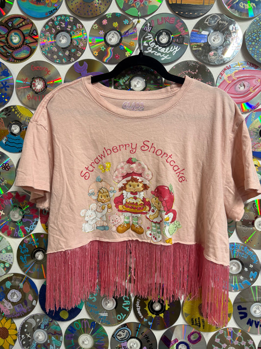 #860 - Strawberry Shortcake Fringe Crop - 2XL