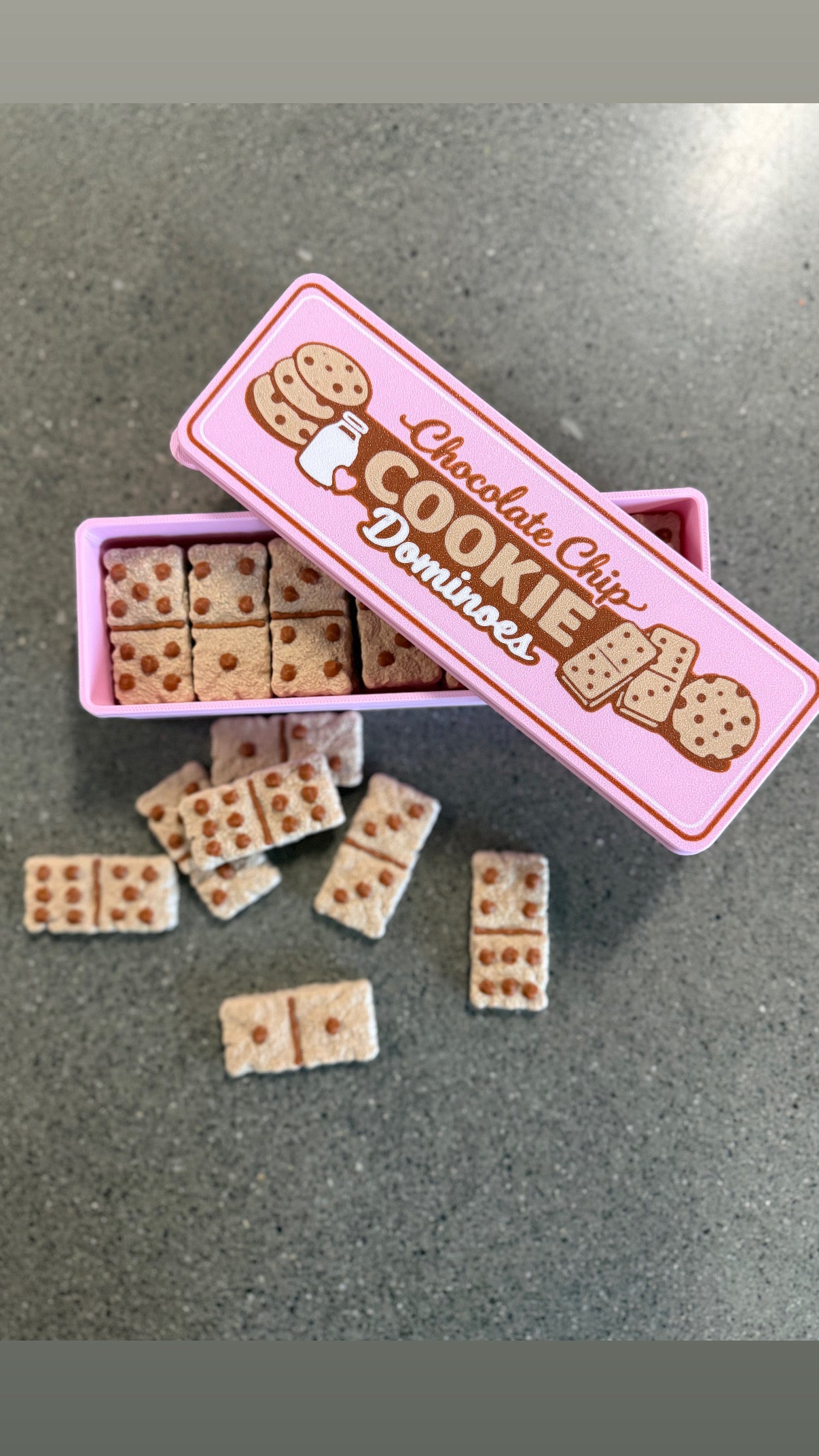 Chocolate Chip Cookie Domino Game Set