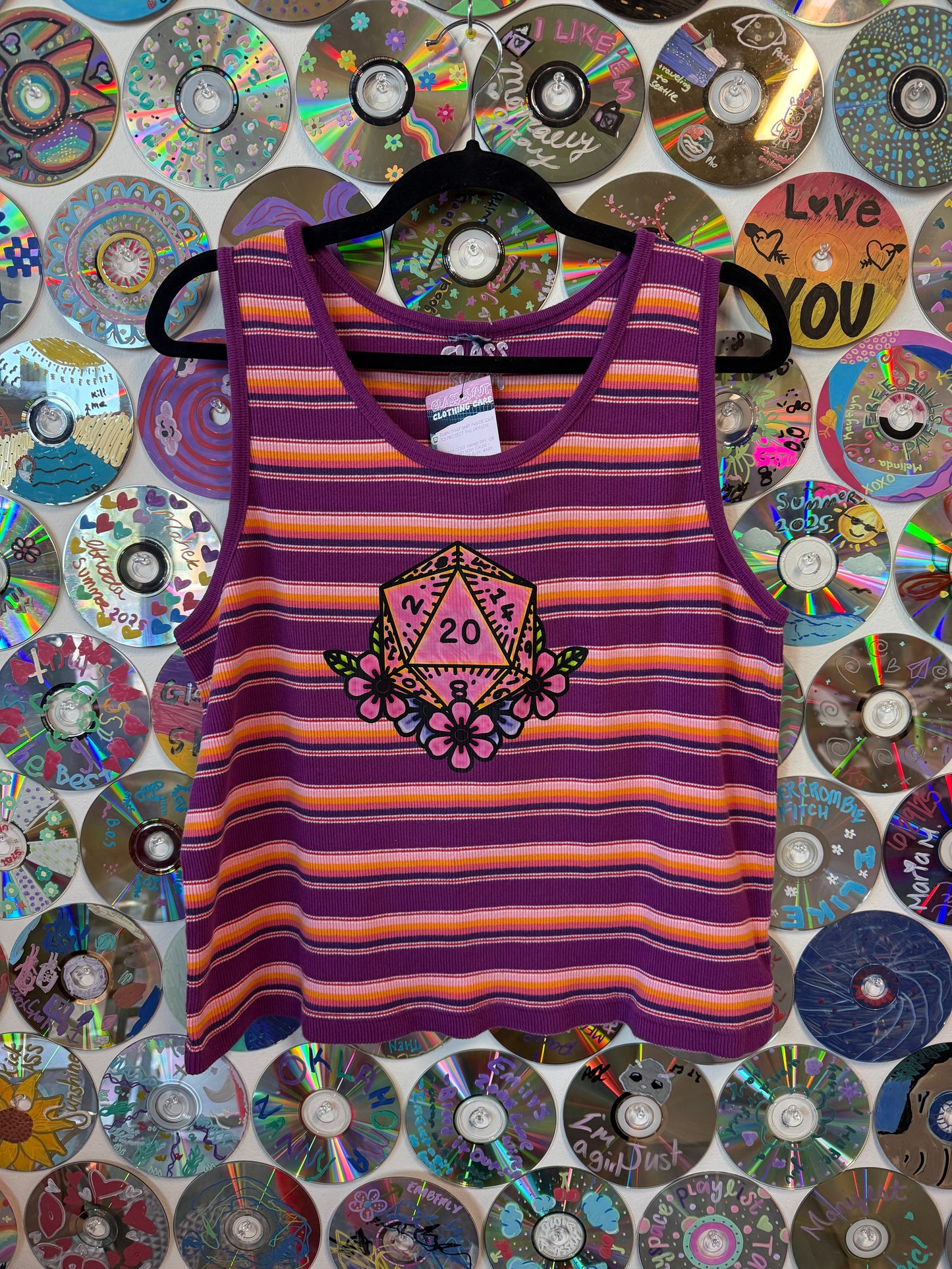 #224 - Ribbed D20 Tank top - XXL