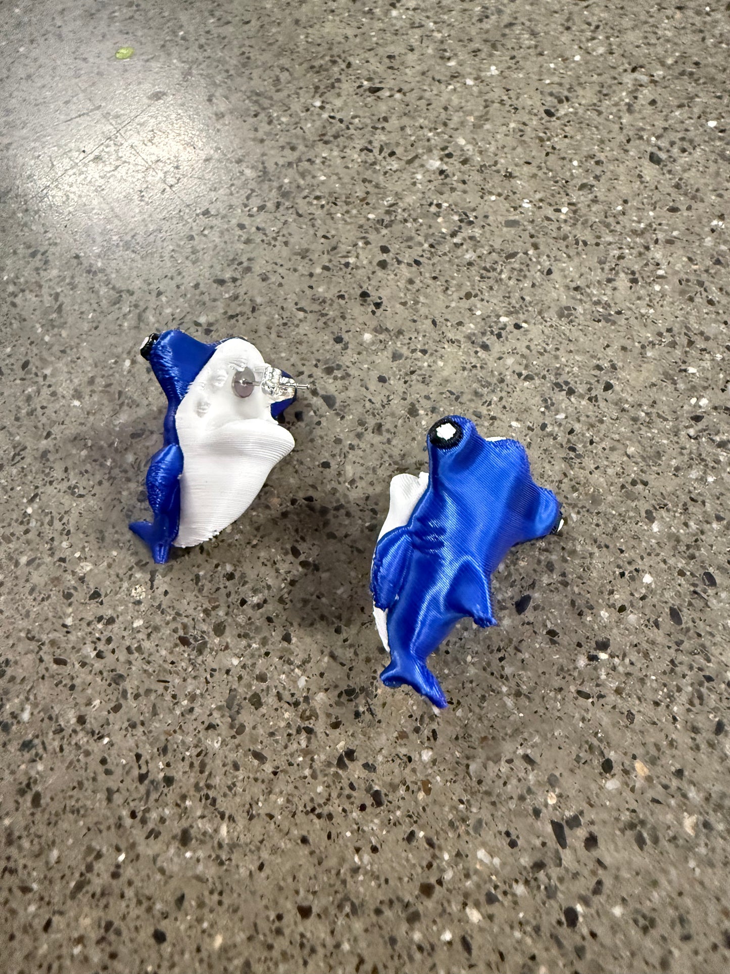 Hammerhead Shark Chompy Earrings