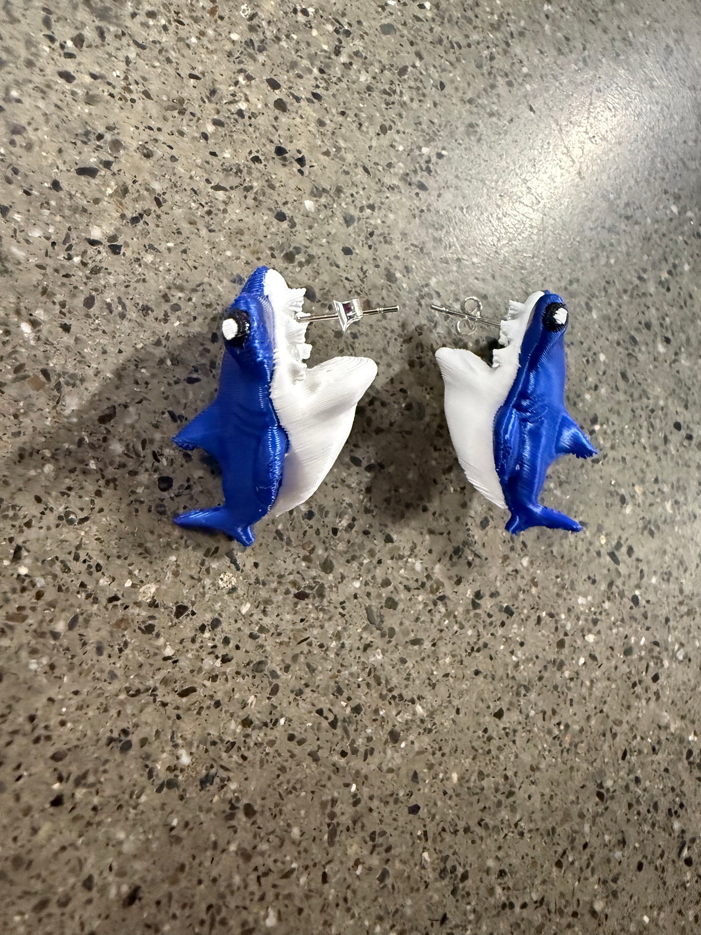 Hammerhead Shark Chompy Earrings
