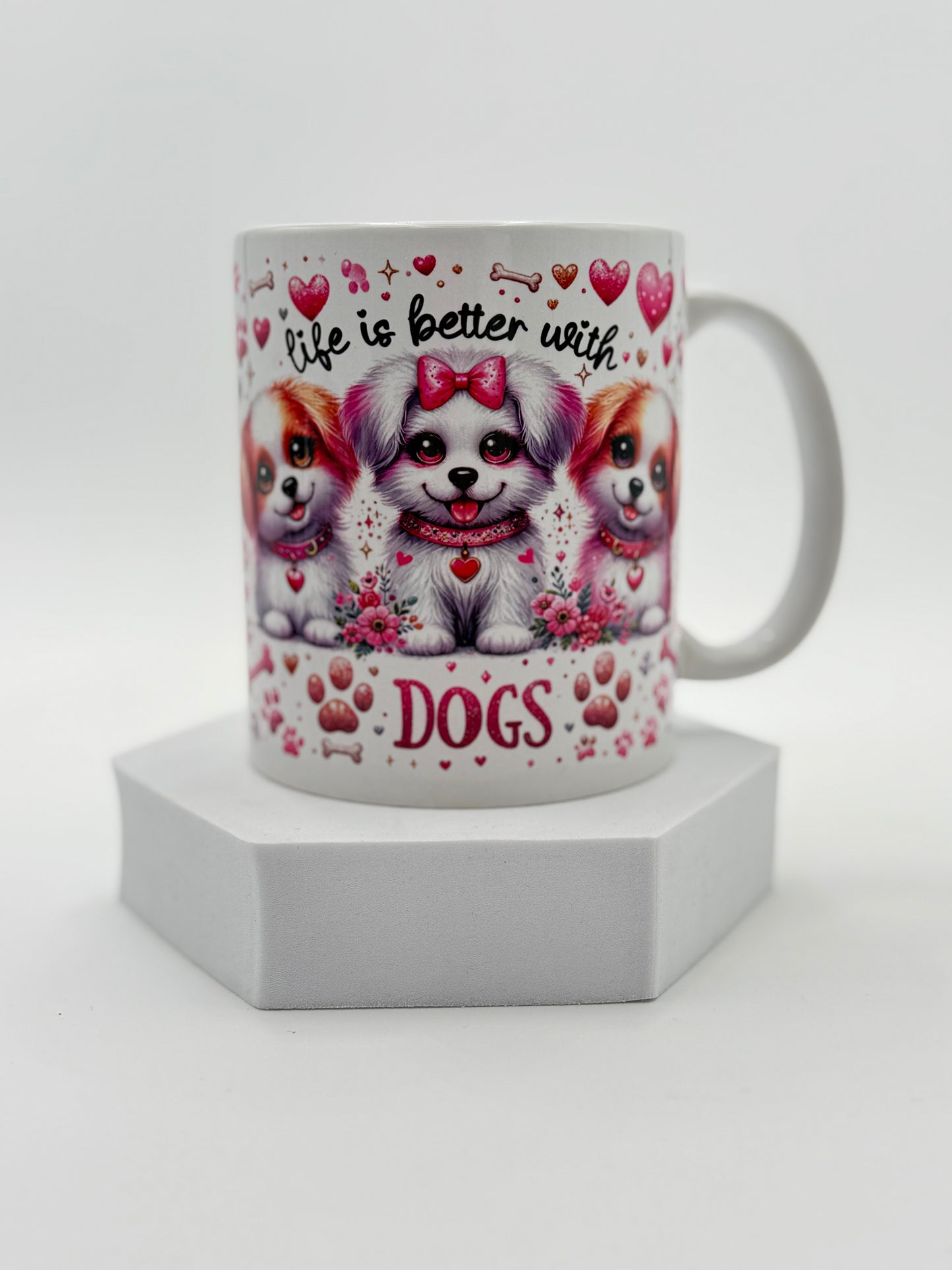 #937 - Life is better with dogs Mug