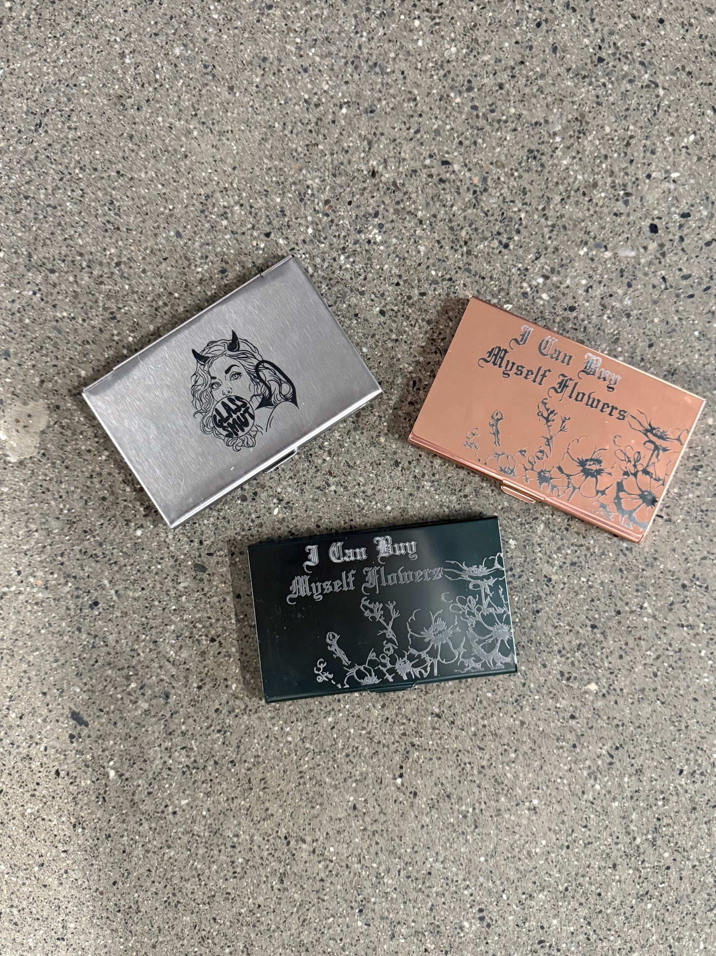 "I can buy myself flowers" Card Case