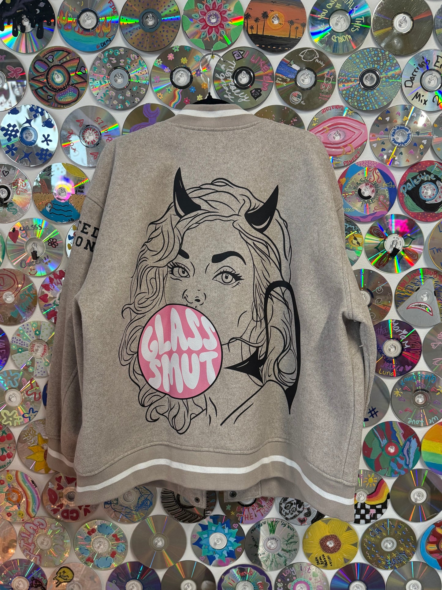 #963 - Treasure + Bond x GLASSSMUT - Bubble Demon Letterman Jacket - 2XL