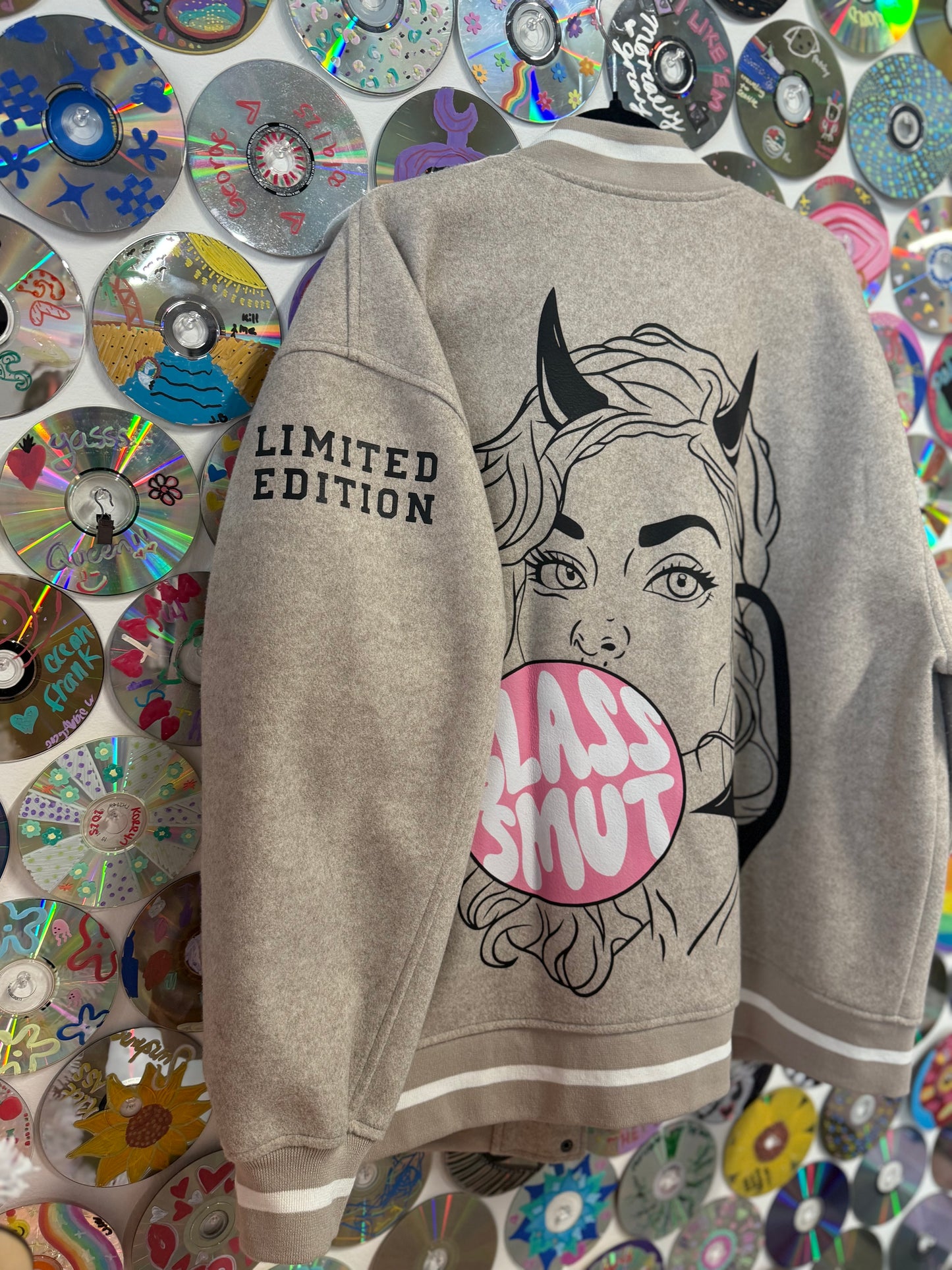 #963 - Treasure + Bond x GLASSSMUT - Bubble Demon Letterman Jacket - 2XL