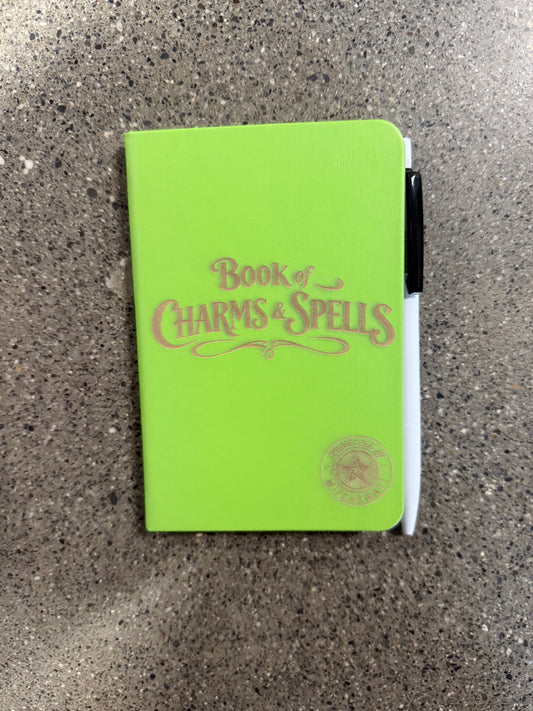 #971 - Book of Charms and Spells Notebook with Pen - Green