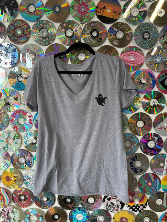 #981 - Haunting Dad v-neck t-shirt - XXL