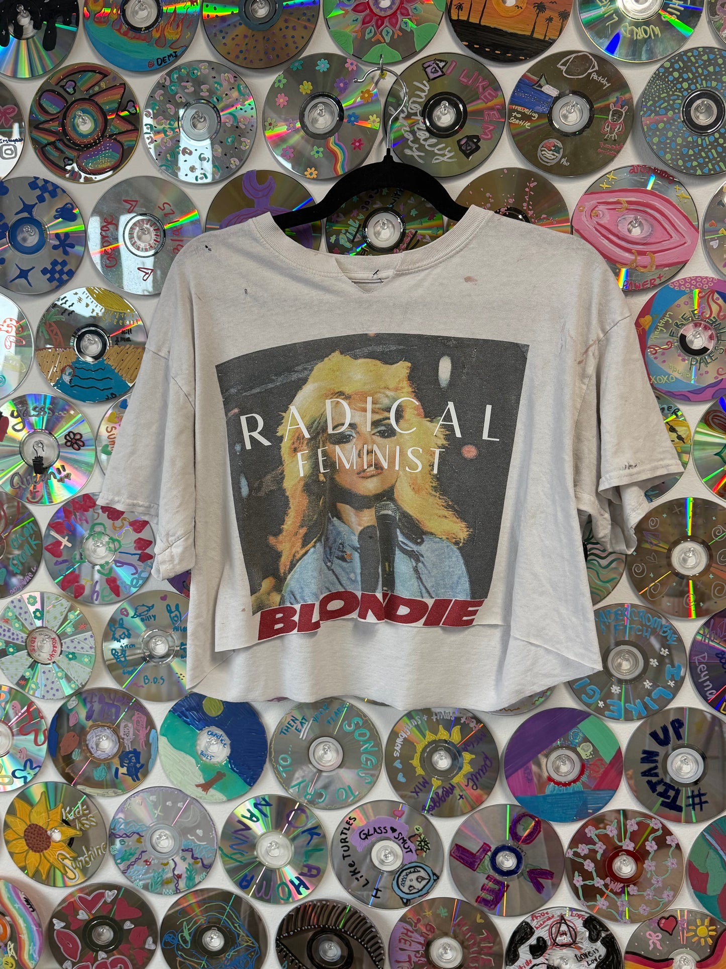 #5 - Blondie Radical Feminist Crop Top - XL