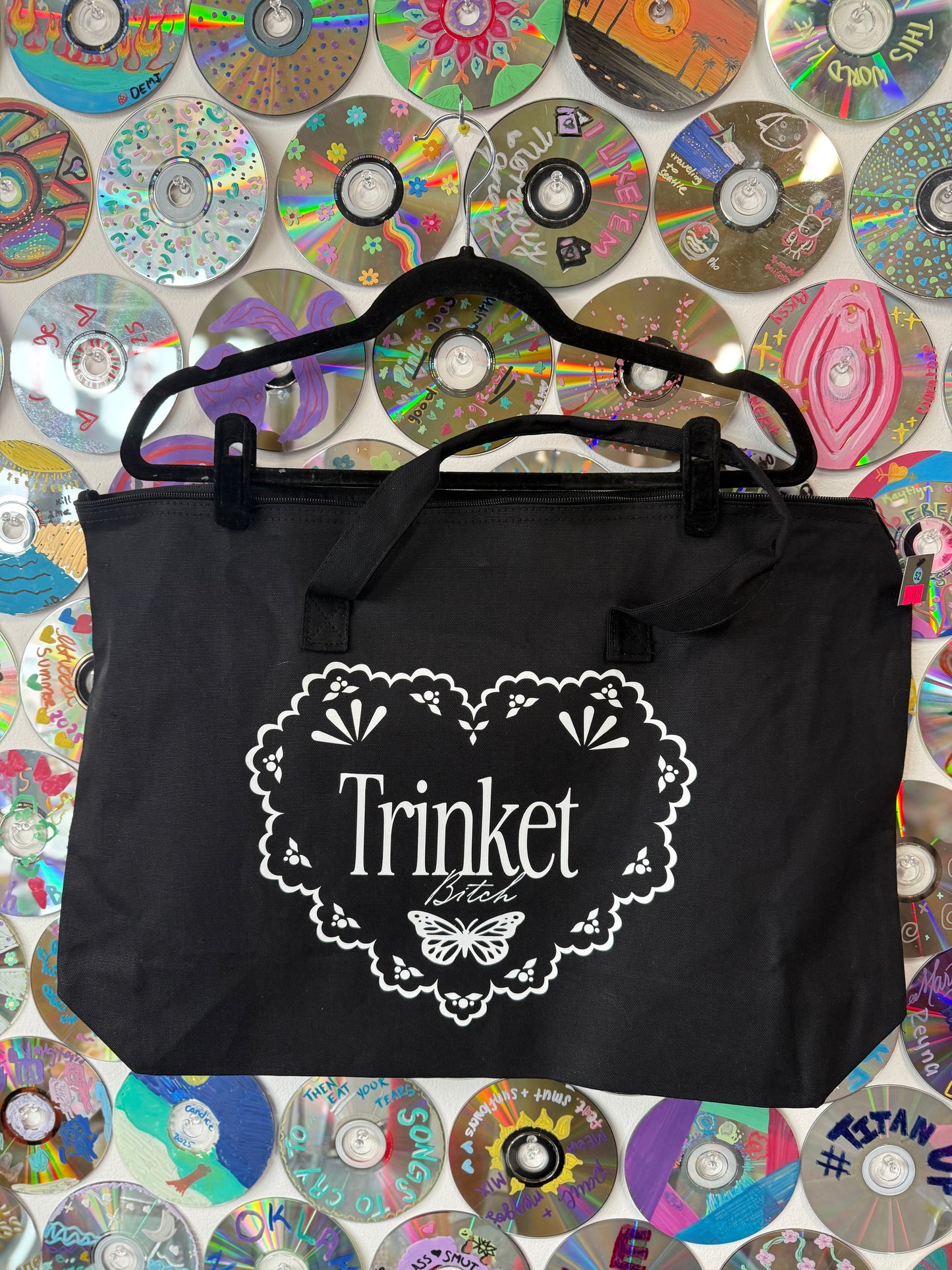 #52 - Trinket Bitch Large Zip Tote