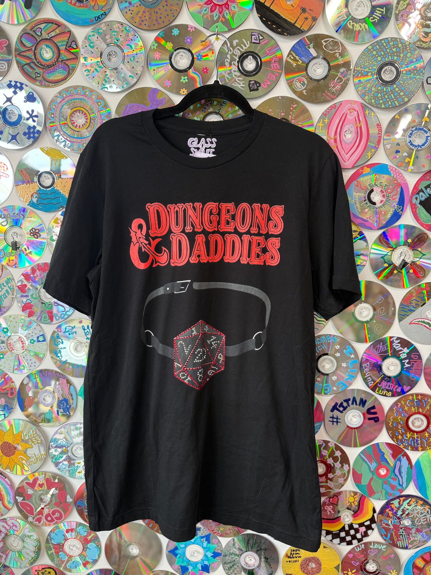 #71 - Dungeons and Daddies Bedazzled t-shirt - L