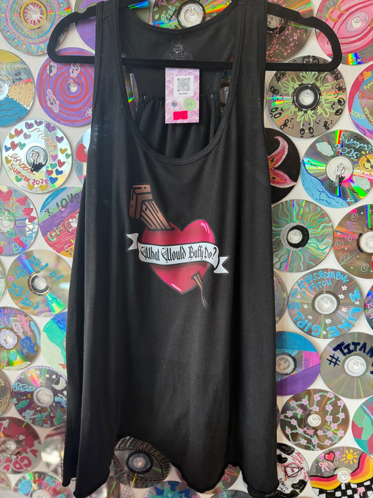 #101 - What Would Buffy Do? Tank top - 3XL