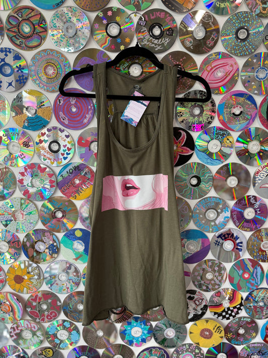 #117 - Green Sigh Tank-top - 3XL