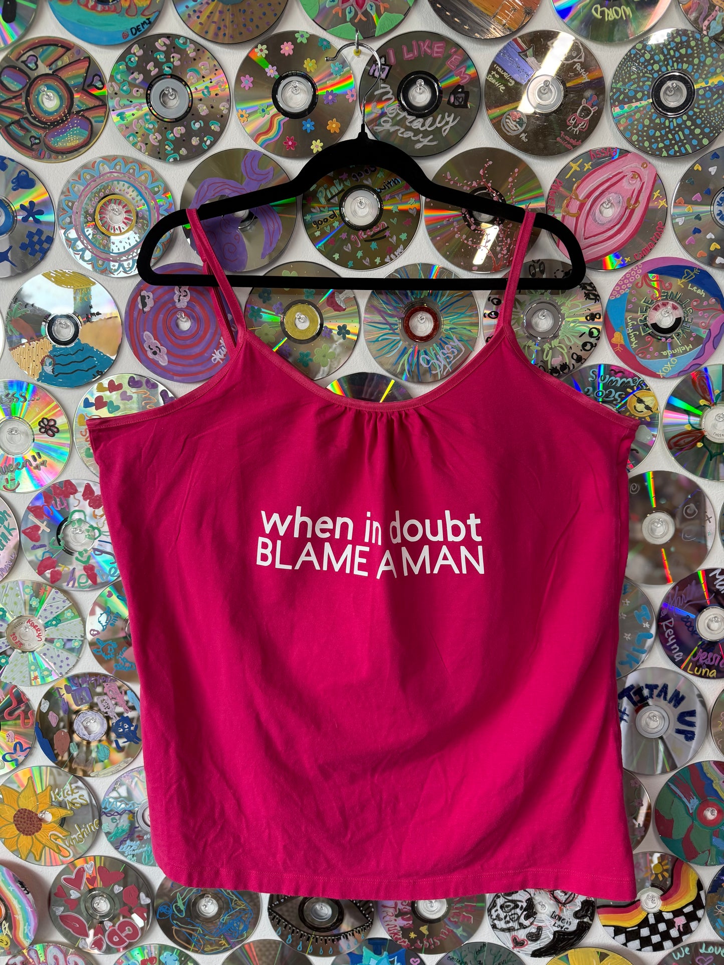 #109 - When In Doubt, Blame A Man tanktop - 3XL
