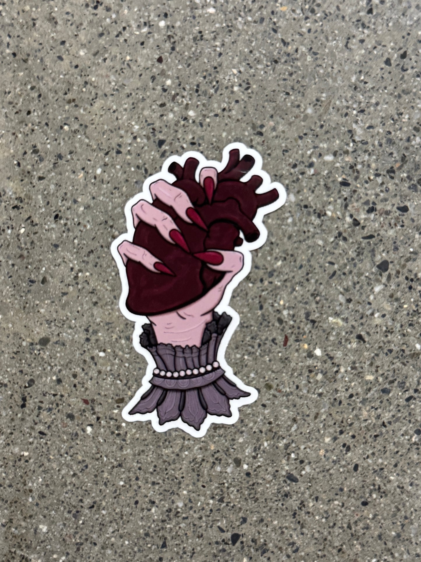 Heart in Hand Sticker - DR6
