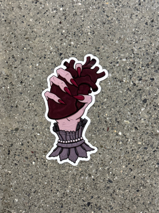 Heart in Hand Sticker - DR6