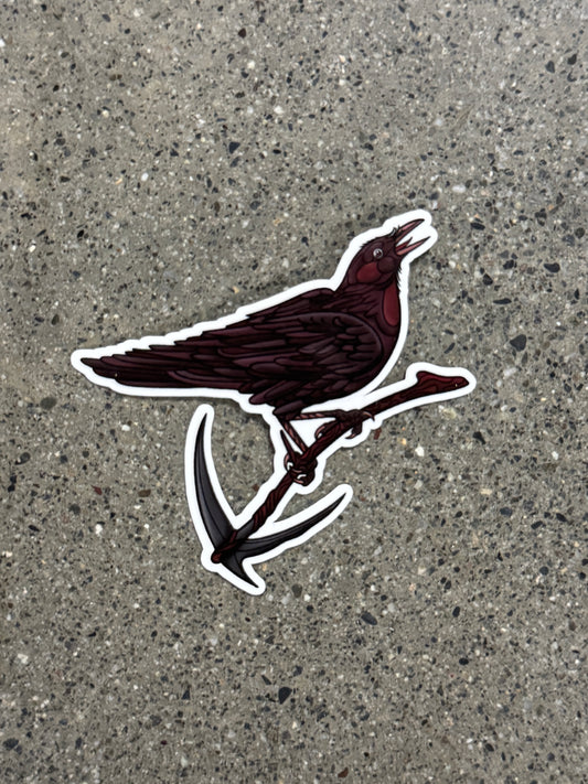 Crow and Scythe Sticker - DR5