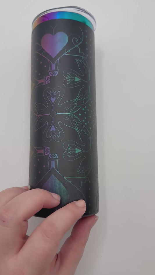 #996 - Swan Lake 20oz Coffee Tumbler