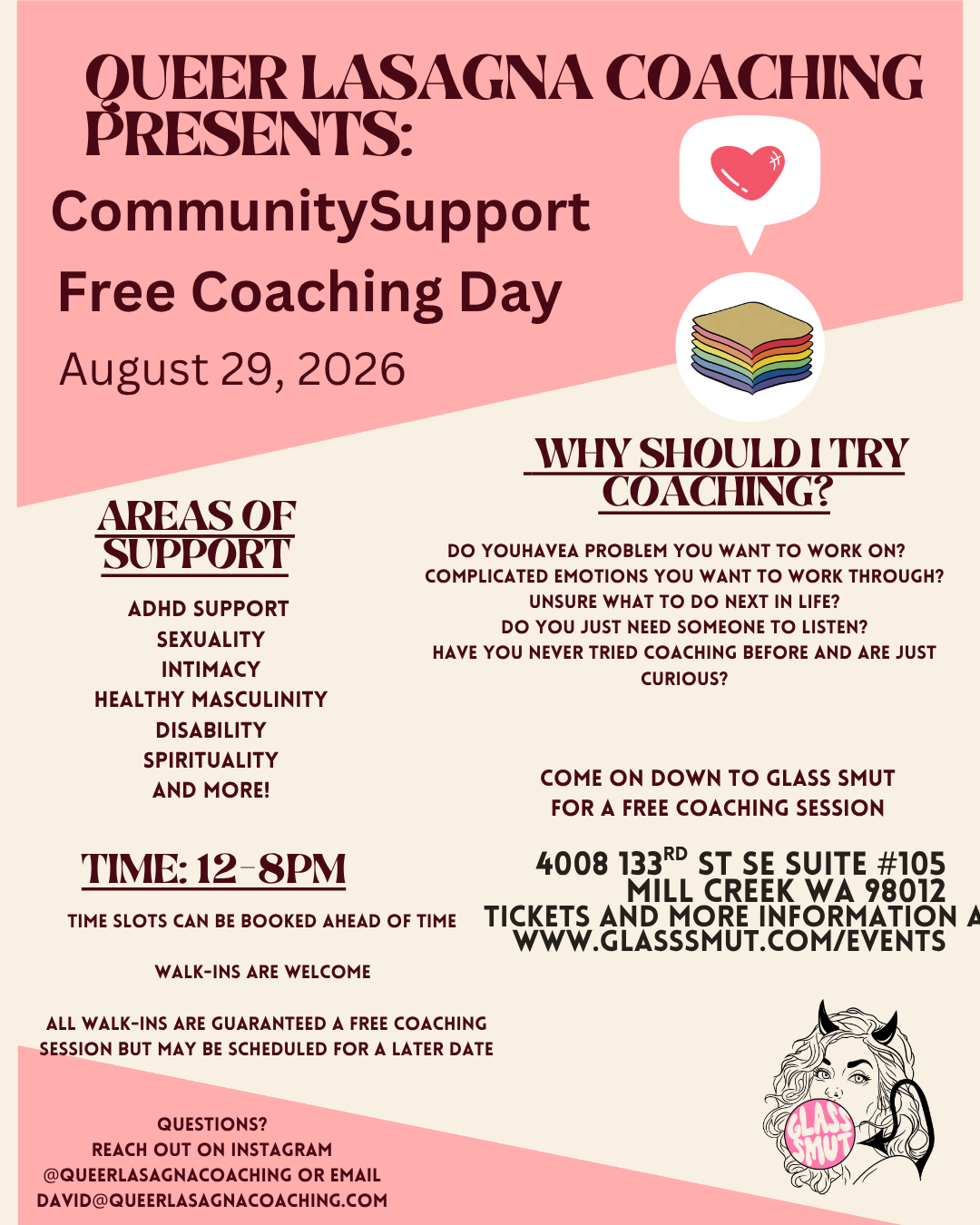 8/28 Community Support Day 12-6pm